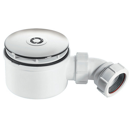 McAlpine ST90CP1070 Shower Trap Chrome 38mm Wickes.co.uk