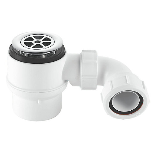McAlpine STW495 Shower Trap Chrome 38mm Wickes.co.uk