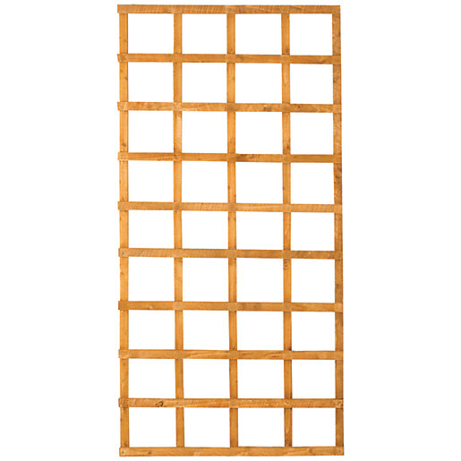 Forest Garden Fence Top Trellis Square Lattice 1.83m X 900mm Wickes