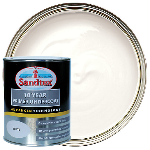 Sandtex 10 Year Primer Undercoat Paint White 750ml Wickes Co Uk