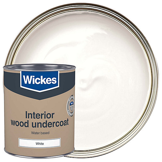 Wickes Water Based Undercoat White 750ml Wickes Co Uk