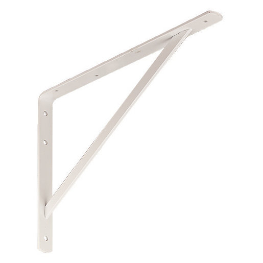 Wickes Heavy Duty Shelving Bracket White 495 x 330mm Wickes.co.uk