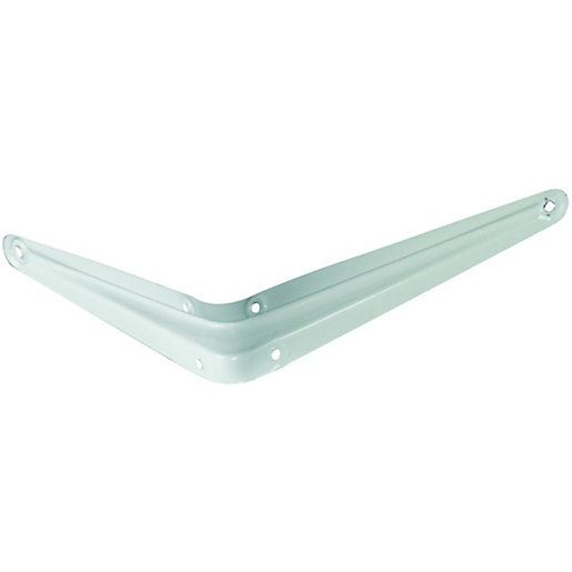 Wickes London Shelving Bracket White 125 x 100mm Wickes.co.uk