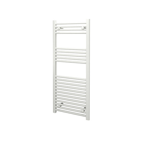Kudox Straight Towel Radiator White 500 x 1200 mm Wickes.co.uk