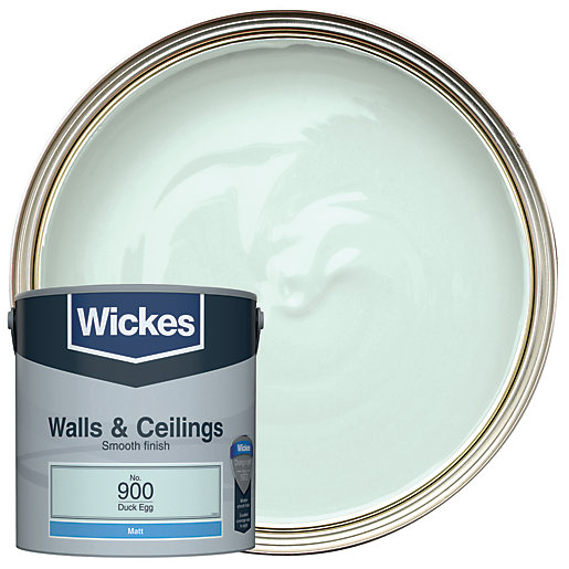 Wickes Duck Egg No 900 Vinyl Matt Emulsion Paint 2 5l Co Uk - Best Duck Egg Blue Paint Colour