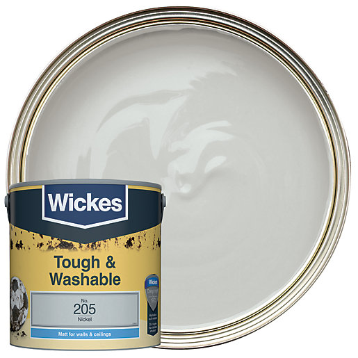 Wickes Nickel - No.205 Tough & Washable Matt
