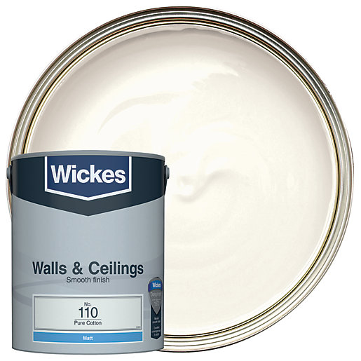 Wickes Pure Cotton No. 110 Vinyl Matt Emulsion Paint 5L Wickes.co.uk
