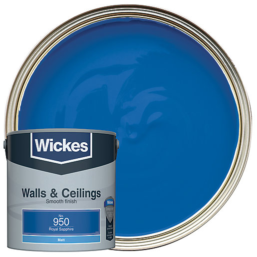 Offer Wickes Wickes Royal Sapphire No.950 Vinyl Matt