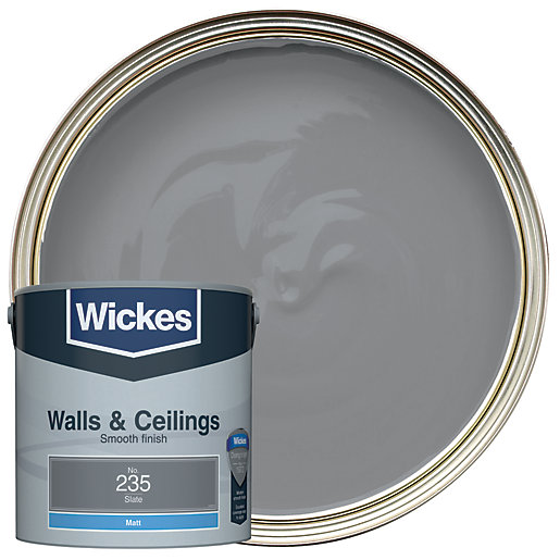 wickes slate no 235 vinyl matt emulsion paint 2 5l wickes co uk