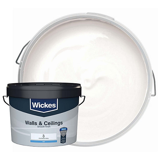 Wickes Vinyl Emulsion Pure Brilliant White 10L Wickes.co.uk