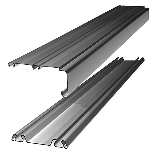 Spacepro Sliding Door Trackset Silver 2.73.6m Wickes.co.uk