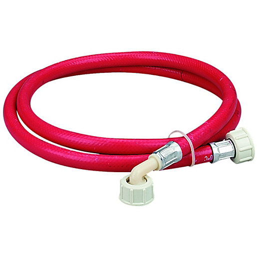 Primaflow Red Washing Machine Hose 2.5m Wickes.co.uk