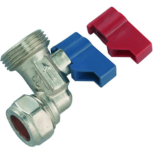 Wickes Washing Machine Angled Tap 15 x 19mm Wickes.co.uk