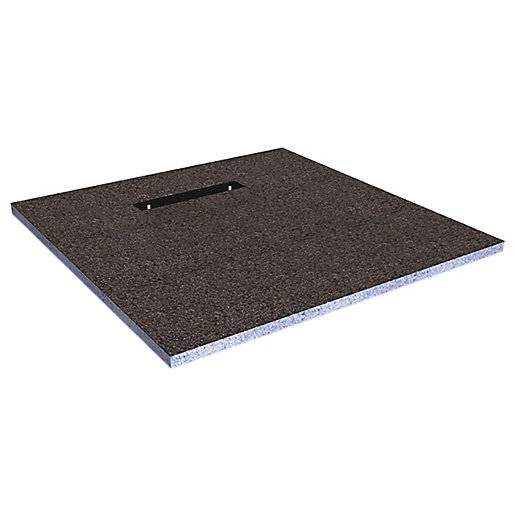 Wickes Linear 30mm Wetroom Shower Tray with End Drain Level Access - 1000 X 1000mm | Wickes.co.uk