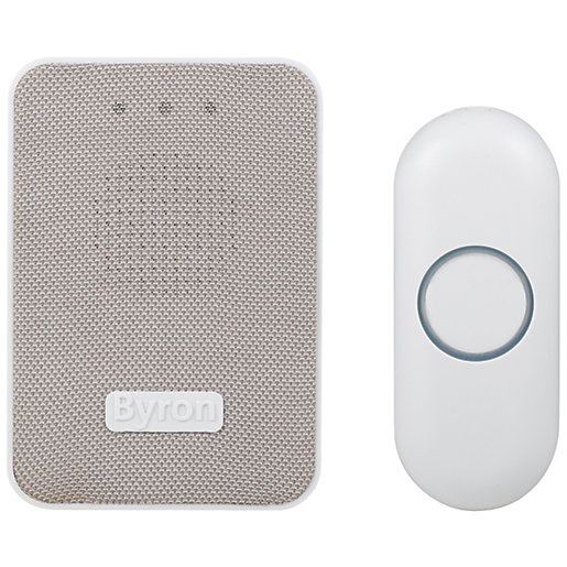 Byron DBY22322UK 150m Wireless Doorbell with Plug In Chime Wickes.co.uk