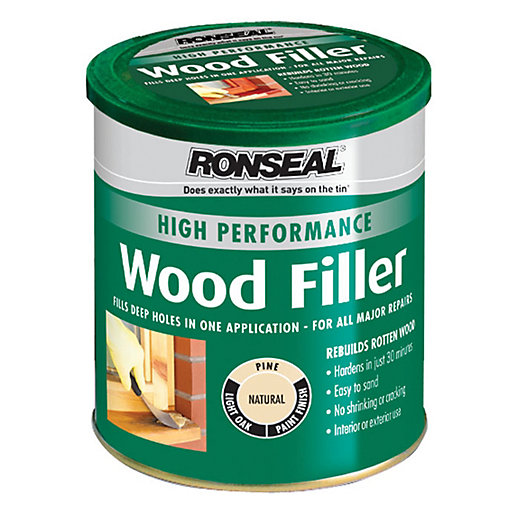 Ronseal High Performance Wood Filler Natural 1kg Wickes.co.uk