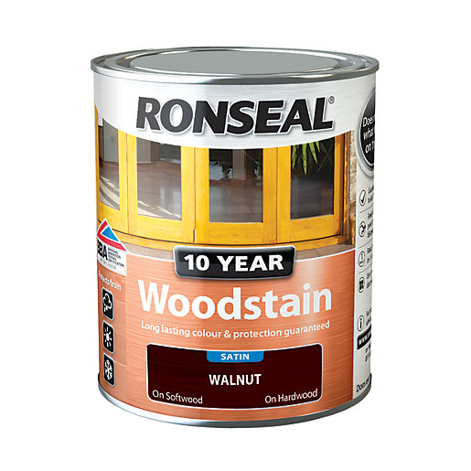 Ronseal 10 Year Woodstain Walnut 750ml Wickes Co Uk