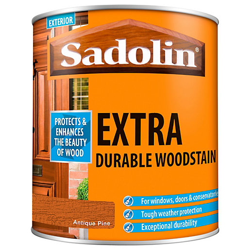 Sadolin Extra Durable Woodstain Antique Pine 1l Wickes Co Uk