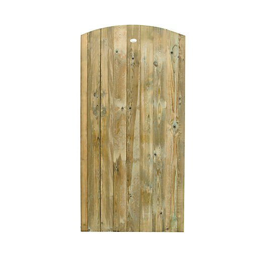 Forest Garden Pressure Treated Curved Top Timber Gate 900 X 1800 Mm Wickes Co Uk