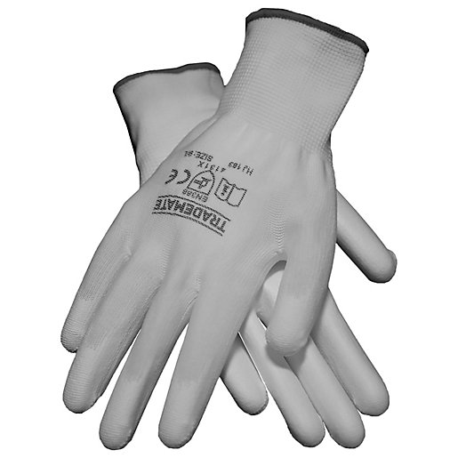 TRADEMATE Decorators Glove White Size 9 (L) Wickes.co.uk