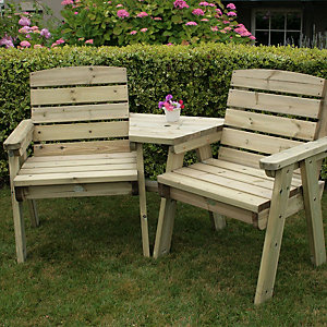 Charles Bentley FSC Timber Cotswold Garden Companion Seat