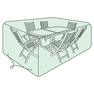 Charles Bently Large Rectangle Tarpaulin Garden Furniture Set Cover - Green