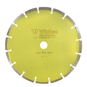 Wickes Diamond Tile Saw Cutting Blade - 230mm