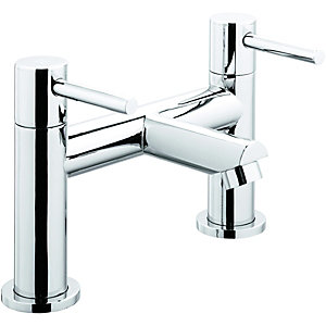 Wickes Double Lever Bath Filler Tap - Chrome