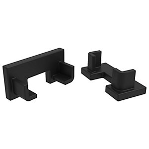 Tamworth Black End Caps for Surface Mounted Profiles (2 end caps)