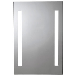 Croydex Horton Battery LED Bathroom Mirror - Silver