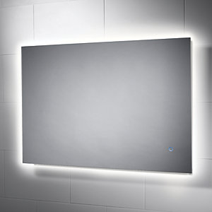 Wickes Albany Backlit LED Metal & Glass Bathroom Mirror