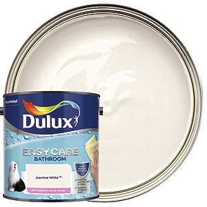 Dulux Easycare Bathroom Soft Sheen Emulsion Paint - Jasmine White - 2.5L