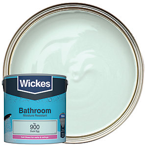 Wickes Duck Egg - No. 900 Bathroom Soft Sheen Emulsion Paint - 2.5L