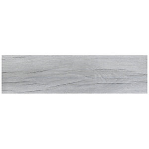 Wickes Mercia Light Grey Wood Effect Wall & Floor Tile - 150 x 600mm - Sample