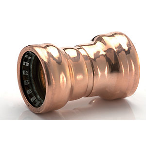 Primaflow Copper Pushfit Straight Coupling - 15mm Pack Of 5