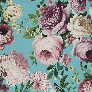 Arthouse Tapestry Floral Teal & Pink Wallpaper 10.05m x 53cm