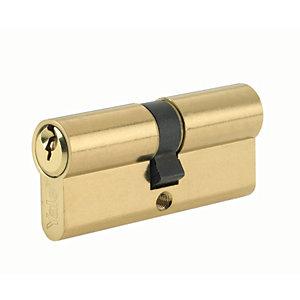 Yale P-ED3040-PN Euro Profile Cylinder Lock - Brass 30 x 10x x 40mm