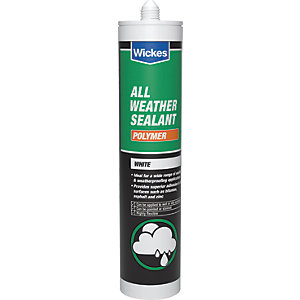 Wickes All Weather Polymer Sealant - White 300ml