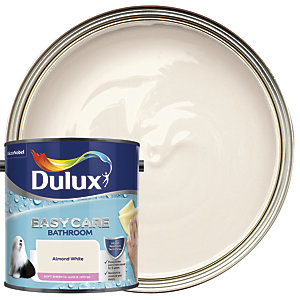 Dulux Easycare Bathroom Soft Sheen Emulsion Paint Almond White - 2.5L