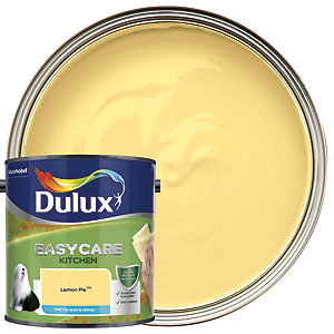Dulux Easycare Kitchen Matt Emulsion Paint Lemon Pie - 2.5L