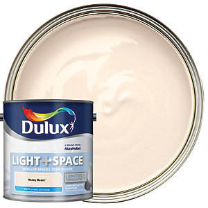 Dulux Light + Space Matt Emulsion Paint Honey Beam - 2.5L