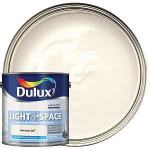 Dulux Light + Space Matt Emulsion Paint Morning Light - 2.5L