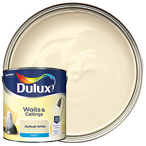 Dulux Matt Emulsion Paint - Daffodil White - 2.5L