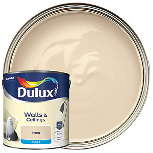 Dulux Matt Emulsion Paint - Ivory - 2.5L