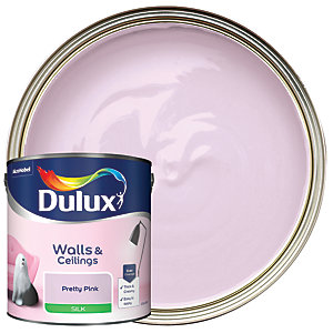 Dulux Silk Emulsion Paint - Pretty Pink - 2.5L