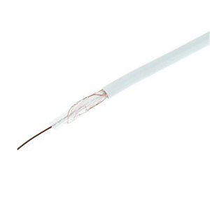 Wickes Coaxial Cable - White 100m