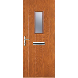 Euramax 1 Square Oak Right Hand Composite Door