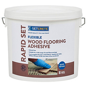 Setcrete Flexible Wood Flooring Adhesive 8kg Wickes Co Uk