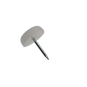 Wickes Plastic Furniture Glide Nail On - 19mm Pack of 10