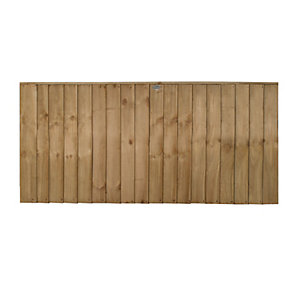 Forest Garden Pressure Treated Featheredge Fence Panel - 6 X 3ft Multi Packs